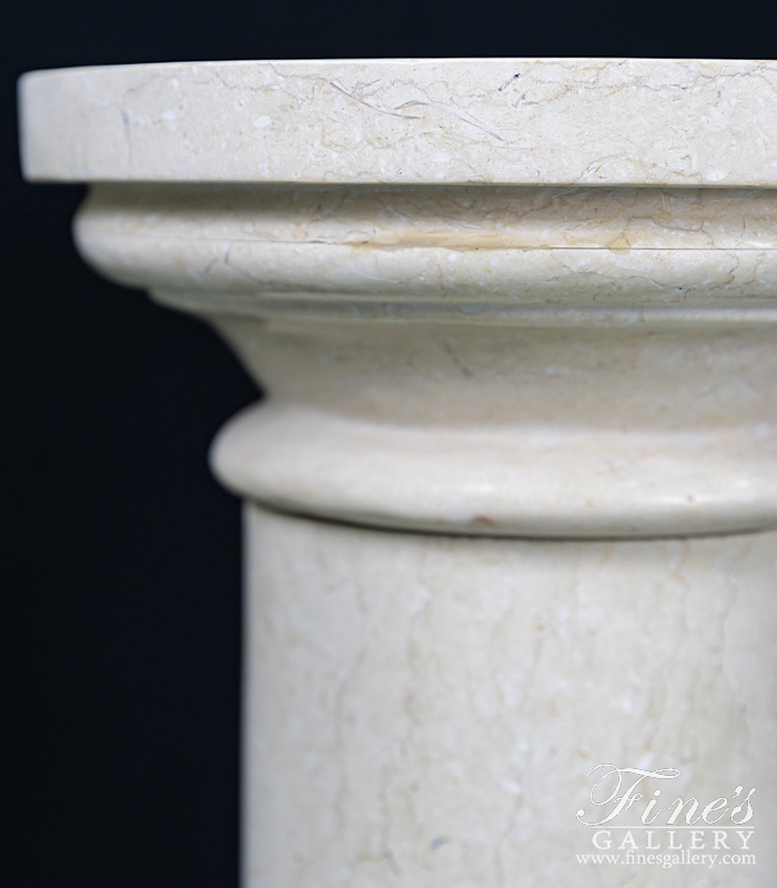 Marble Bases  - Traditional Light Cream Marble - MBS-254